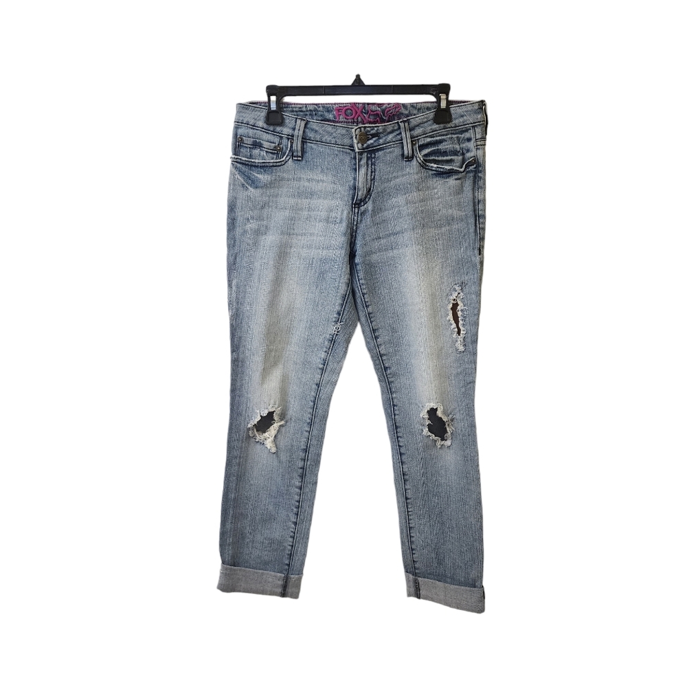 Fox Super Skinny Distressed Jeans
